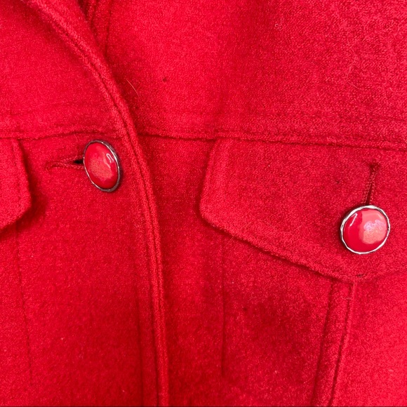 Geiger Collections of Austria Red Wool Button Up - Picture 8 of 8